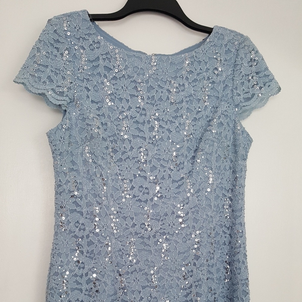Alex Evening dress- size 14- sky blue